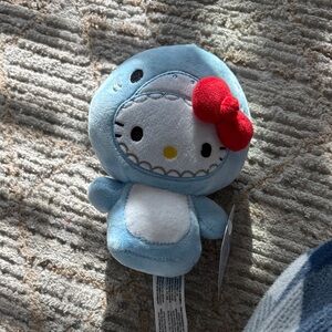 Hello Kitty Plush in Blue Dinosaur Outfit